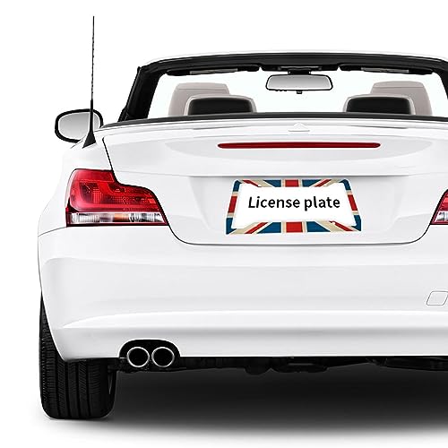 Pink Cherry Blossom On White Background License Plate Frame - 2Pcs Sakura Flower License Plate Holder Aluminum Metal Car Accessories Refreshing Cute Anime Design Fits Standard Us Vehicles with Screws - color: sakura