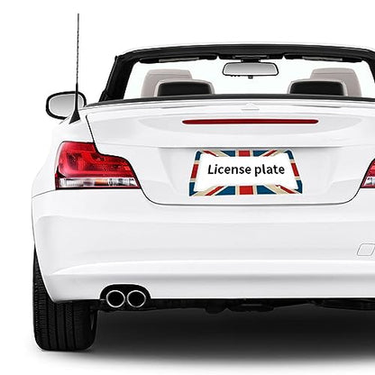 Pink Cherry Blossom On White Background License Plate Frame - 2Pcs Sakura Flower License Plate Holder Aluminum Metal Car Accessories Refreshing Cute Anime Design Fits Standard Us Vehicles with Screws - color: sakura