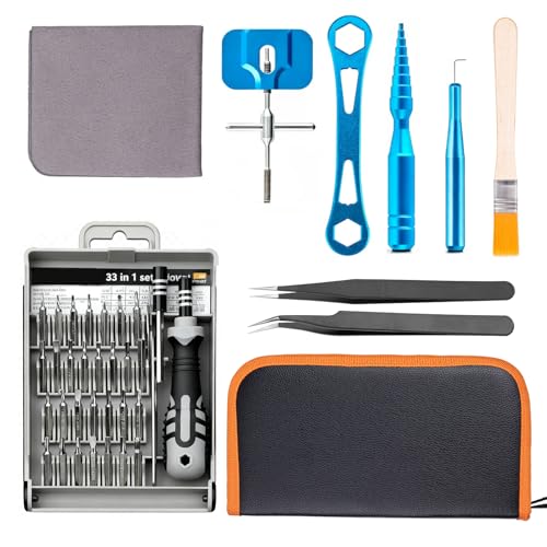 Fishing Reel Cleaning Kit,Baitcasting Reel Repair Kit,30-in-1 Precision Screwdriver Kit for Fishing Reel Maintenance Kit - Spinning & Baitcasting (Manual Tool Kit)