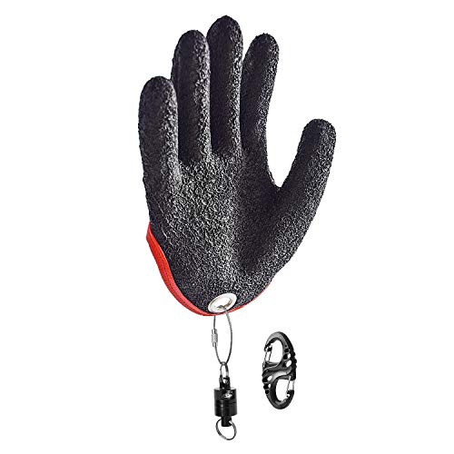 SF Fly Fishing Puncture Proof Gloves with Magnet Release Waterproof Fish Landing Glove Professional - color: Right Hand