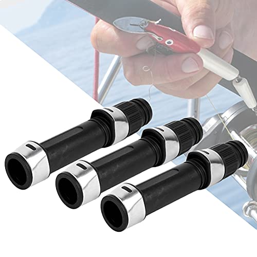 plplaaoo 3pcs Reel Seat, Fishing Reel Seat,Spinning Fishing Rod Reel Seat,Black ACS Corrosion Resistant Fishing Rod Reel Seat for Seawater and Freshwater,Fishing Tackle Accessory, Fishing Rod Reel - size: 20#