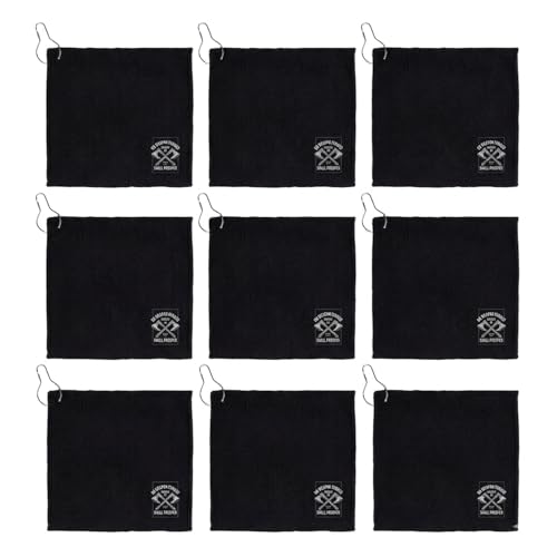 Living Grace Microfiber Towel Set - 12" Square Towels for Fishing Gym Golf Football, 6-Count, No Weapon Formed - color: No Weapon Formed