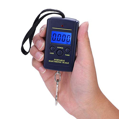 TARSHYRY Digital Fish Scale with Hook, LCD Luggage Scale Fishing Scale, Ergonomic Handle Fishing Accessories Gifts for Men