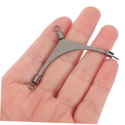 LIOOBO Sea Fishing Three-Prong Swivel Fishing Rigs Fishing Gear Bulk for Bass Cast Saltwater Tackle Connector - size: 3x2x0.2cm