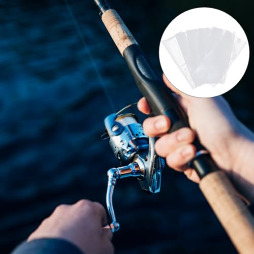 ARTIBETTER 50pcs Fishing Bait Bags Water Soluble Bait Holder 12x16cm Mesh Storage Container for Live and Fishing Accessories