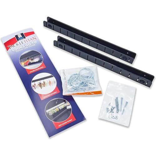 T-H Marine Cooks Go-To Tackle Storage System - Fishing Lure Holder and Organizer Provides Easy Access to Your Bait - Can Be Configured to Fit Any Boat or Dock - Black