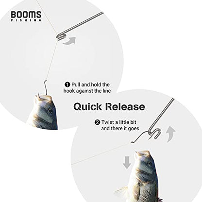 Booms Fishing R08 Fishing Hook Remover Tools Saltwater Dehooker Shark Hook Remover 10 inches - color: Black