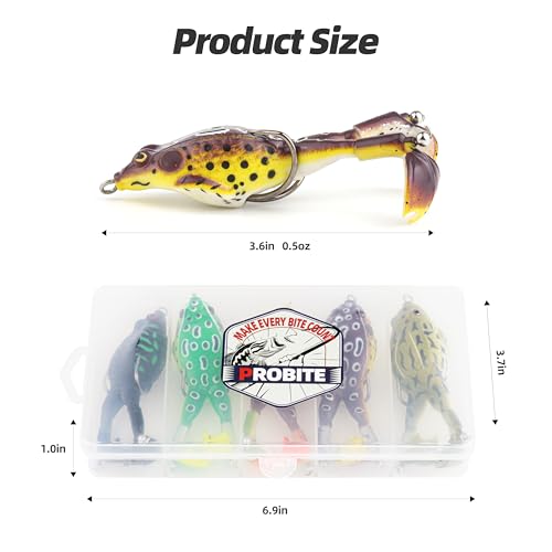 Soft Frog Lures, Topwater Swimbaits for Bass Fishing, Realistic PVC Design, Weedless Hooks, Perfect for Freshwater & Saltwater, Effective Fishing Lures for Pike & Snakehead - style: 5pcs-style F
