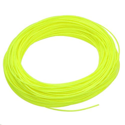 AnglerDream WF Fly Fishing Line Kit 1 2 3 4 5 6 7 8 9WT Fly Fishing Line Leader Braided Backing Fish Line - color: Fluo Yellow, size: WF 2F Fly Line Combo