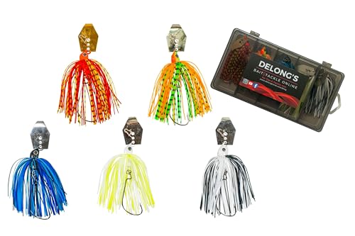DeLong Bladed Swim Jig Variety 5-Pack - size: 1/2 oz