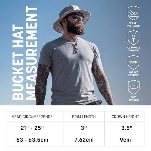 Soul of Adventure Bucket Hat | UV 50+ for Adults | Sun Protection with Adjustable Fit, Moisture-Wicking Fabric - color: Solid Beige
