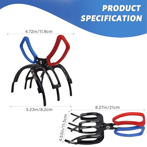 3 Claw Fish Gripper, 2026 Upgraded Metal Fishing Pliers Gripper, Multifuctional Fish Grippers for Fishing, Fish Grabber Tool for Most Freshwater Fish and Crab - size: 3 claw