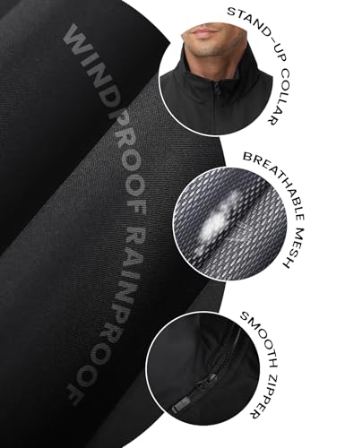 Eisctnd Mens Lightweight Quick Dry Vest Sleeveless Outdwear Utility Jacket | Utility Sleeveless Vest with Multi Pockets, Outerwear Hiking Fishing Photography Camping Travel Outdoor - color: Black, size: X-Large