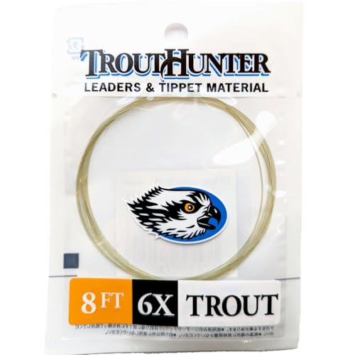 TroutHunter Nylon 8' Leader with Loop - size: 6X