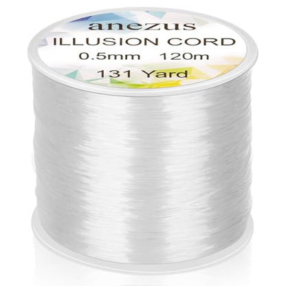 Anezus Fishing Wire for Hanging, Clear Fishing Line Invisible String Strong Monofilament Line for Hanging Decorations and Crafts - style: 0.5mm, 30lb