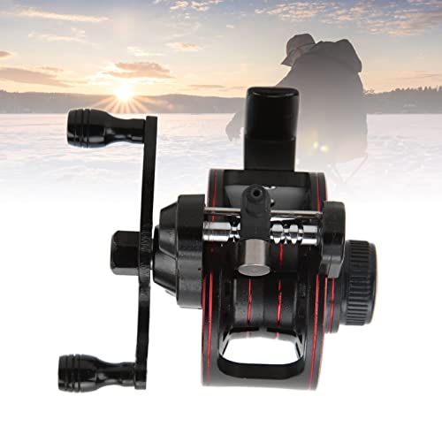 Metal Inline Ice Fishing Reel, 3+1 Bearing Centerpin Fly Fishing Reel, Speed Ratio 3.0:1 Front Fishing Line Reel, Right Hand (68mm x 63mm)