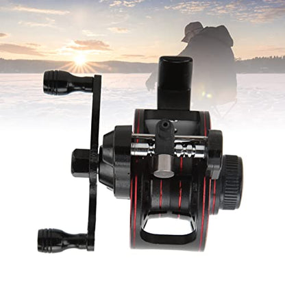 Metal Inline Ice Fishing Reel, 3+1 Bearing Centerpin Fly Fishing Reel, Speed Ratio 3.0:1 Front Fishing Line Reel, Right Hand (68mm x 63mm)