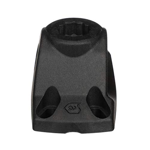 Attwood 5011-7 Heavy-Duty Fishing Rod Holder Combo Mount, Mounts on Top or Side of Gunwale, Positive Lock, Black
