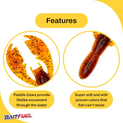 BAITFUEL Baby PACA Craw - color: Natural Craw