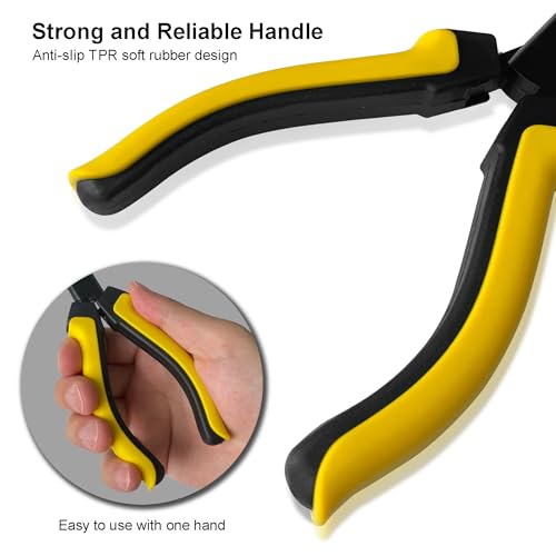 Hanpex-7 inch Fishing Pliers with Anti-rust Teflon coated, Freshwater/Saltwater Fishing Tools, Comfort Grip Handles Fishing Gear Idea for Fishing Trip - style: 7" Straight Nose