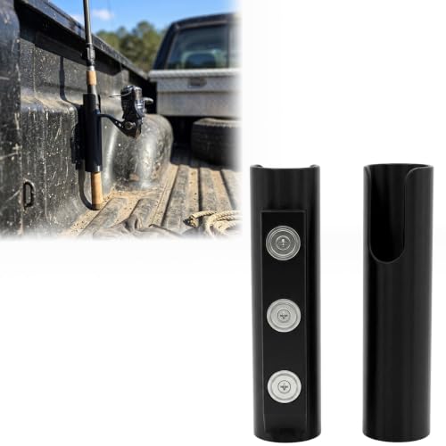 Magnetic Fishing Rod Holder for Truck Bed (2 Pcs),No-Drill Car Fishing Rod Holder,Magnetic Car Fishing Rod Holder for Truck, SUV, Garage Door & Golf Cart, Wall-Mounted Fishing Rod Storage Rack