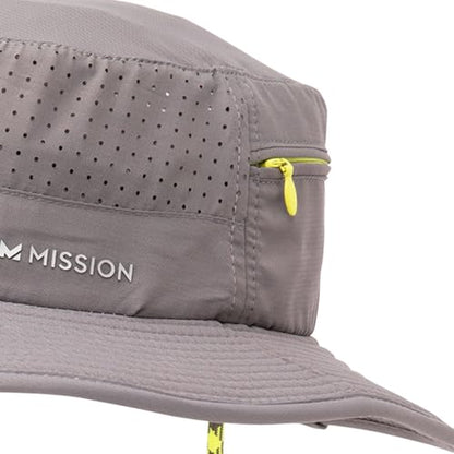 MISSION Cooling Anywhere Boonie Hat - Unisex Wide-Brim Hat for Men & Women - Cools Up to 2 Hours - UPF 50 Sun Protection - color: Charcoal