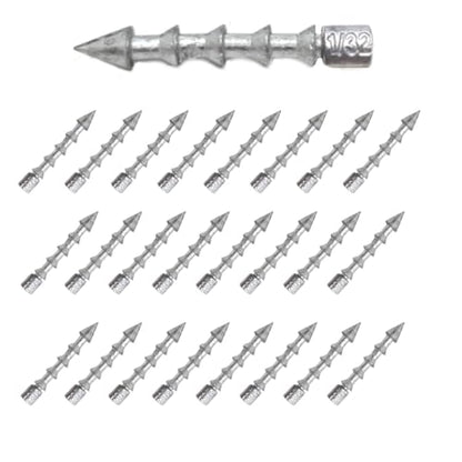 Reaction Tackle Nail Weights for Bass Fishing - Insert Pencil Sinkers for Wacky Rig, Neko Rig and Soft Plastic Lures - Freshwater and Saltwater - 25-Pack - size: 1/32 Oz (25 Piece)