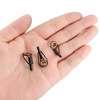 PATIKIL Fishing Rod Tips Repair Kit Stainless Steel Ring Guide for Saltwater Freshwater Fishing - size: 2.6mm
