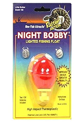Night Bobby 158-R Lighted Fishing Float ( - color: Red, size: 1-3/4"