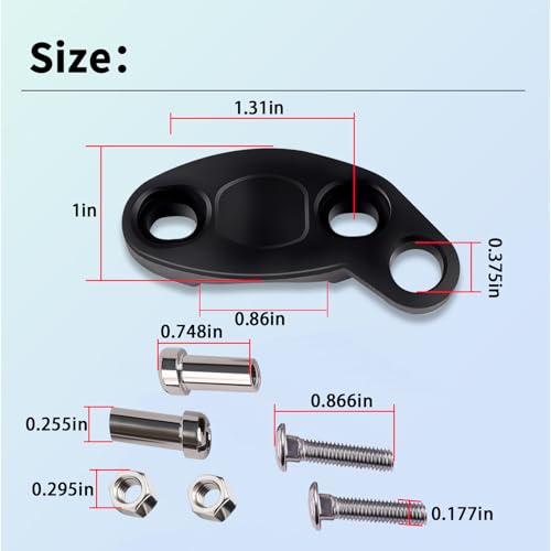 XTPTFABS 33-113 Fishing Reel Clamp with Hardware,Plug and Play | Fit for P-ENN 112H 113H 140 250 500 500S 505 Conventional Saltwater Fishing Reels,Saltwater Corrosion Resistant Plastic