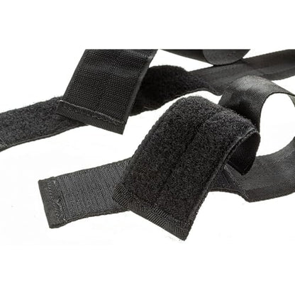 Attwood 12760-7 Boat Deck Rod Holder Set — for Up to 5 Rods, 10-Inch Handle Strap, 6-Inch Rod Tip Strap, Stainless Hardware, Black (Pack of 6) - size: 1 x 10" strap, 1 x 6" Strap (Pack of 6)