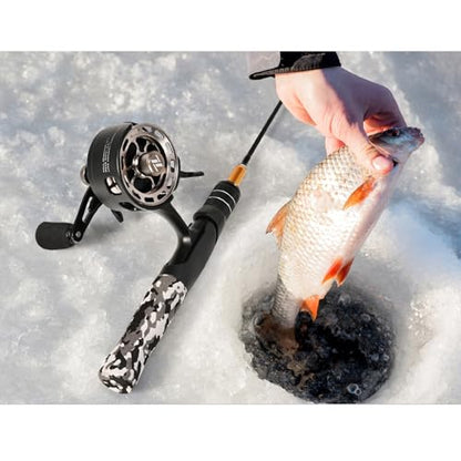 Karlak Ice Fishing Reels 3.2:1 Gear Ratio Ultra Smooth 3+1 Ball Bearings Fishing Reel Right Hand