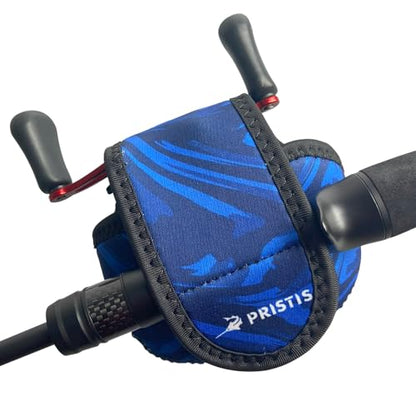 Pristis Baitcasting Reel Cover for Bass Fishing, Thick Neoprene Baitcaster Reel Protection Cover, Protective Casting Reel Sleeve, Durable Fish Spool Storage Wrap Case Gear, Fits Most Series - size: Small