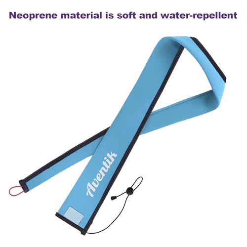 Aventik Neoprene Fishing Rods Sleeve Puncture Resistant, Labeled Protective Sock for Spinning Casting Rods Snag Resistant Floating Cover Fits 6-9ft Spinning Casting Trolling Rods - color: Blue, size: 60inch, style: Casting