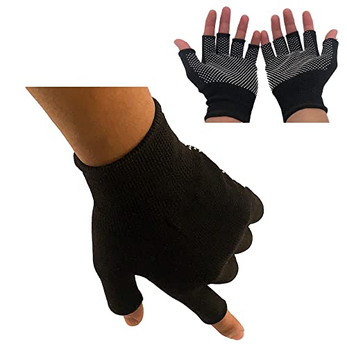Summer Touchscreen Gloves for Women and Men, Anti-Slip Light Weight Half-Finger Gloves for Hiking, Warm Glove Cycling Driving, Cold Weather, Running, Outdoor Sports, Daily Work