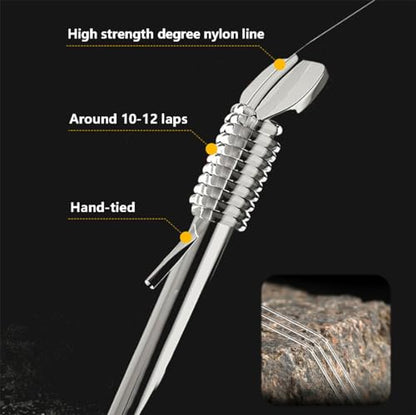 Dyxssm Small Barbless Fishing Hooks with Line, Pretied Tiny Fishing Hook on Nylon Line (Pack of 20) - size: 20# (0.11lb-0.22lb)