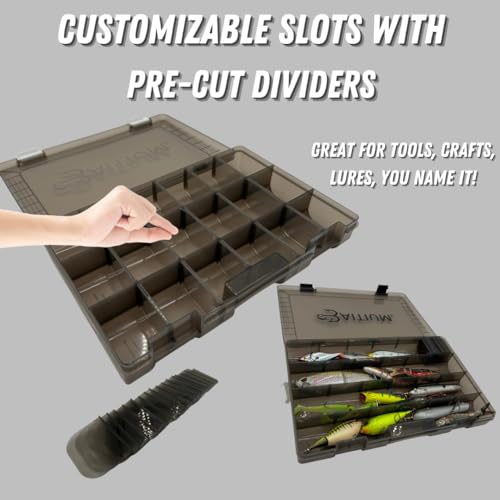 Baitium Fishing Tackle Box Organizer, Tackle Boxes With Dividers, Fishing Box, Tacklebox for Fishing, 3600 Tackle Tray or 3700, Lure Organizer, Plastic Storage Organizer Box 3700 (3 Pack) - size: 3 3700 (Tray Size 13.8" x 8.9" x 1.8")