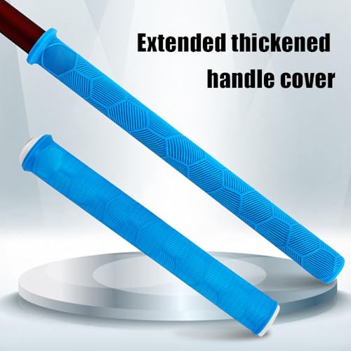 Fishing Rod Handle Cover, Silicone Fishing Pole Tube Sleeve with Non-Slip Design for 13mm-37mm Handle - color: Purple