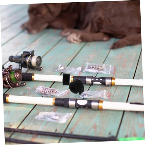 KICHOUSE 5pcs Fishing Rod Straps Elastic Angling Accessories Slip Design for Boat Rods Fishing Pole Bands