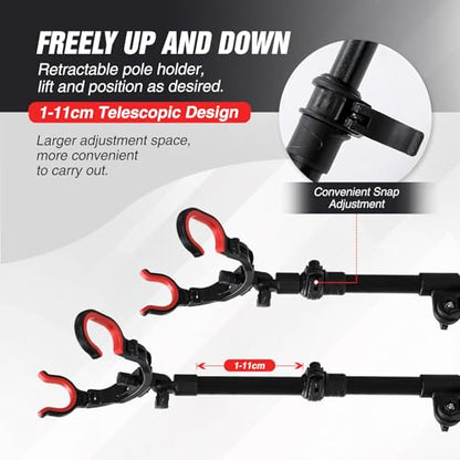 REDCAMP 360° Adjustable Fishing Rod Holders, Non-Slip Silicone Fishing Pole Holders for Chair & Ground Mount, 1/2/4 Pack - color: 1 Pack