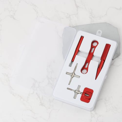 1 Set Reel Repair Tool Kit 90x13mm/8x78mm for Fishing Reel Maintenance Red