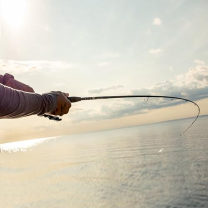 TRIKA 3X Carbon Rod Carbon Weave Rod for Extra Sensitive Vibration | Longer Casting | Lightweight Freshwater Fishing Pole - style: Spinning 6' Lite/Fast 1pc.