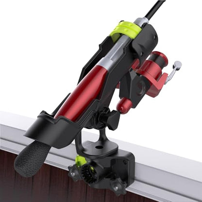 Combo Mount Fishing Rod Holders - 360 Degree Adjustable Boat Rod Rack - style: Rod Holder+track Mount