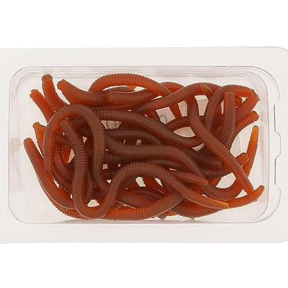 20pcs Worms for Bass Fishing, Soft Plastic Fishing Lures Plastic Worms, Fishing Worms for Bass Fishing Freshwater Saltwater