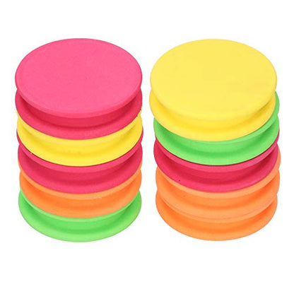 VBESTLIFE Box of 10pcs Fishing Foam Spools, Mix Color Line Storage Foam Spools Fishing Winding Board Fishing Tackle