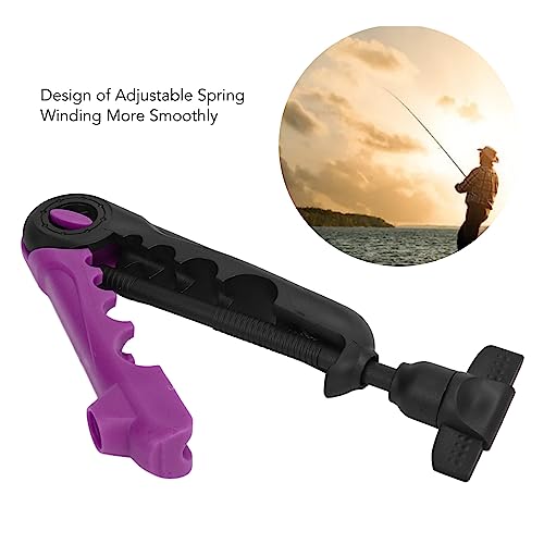 Tyenaza 2PCS Mini Line Spooler, Portable Adjustable Fishing Line Spooler Fishing Line Winder Machine Mini Bobbin Reel Accessories - color: Black Violet