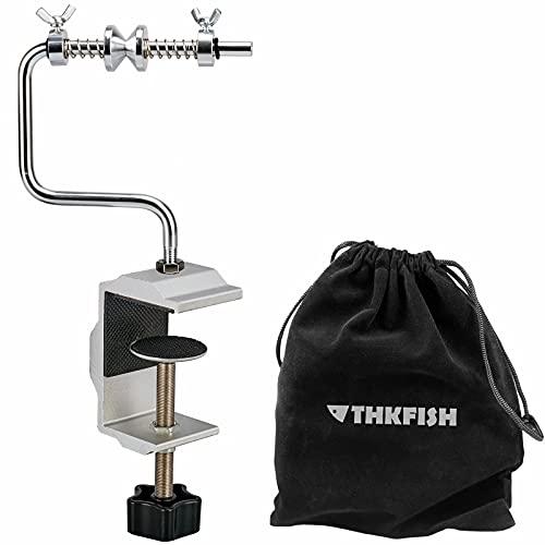 THKFISH Fishing Line Spooler Fishing Line Winder Spooler Fishing Accessories Adjustable Stable Portable Fishing Line Spooler/Fishing Line Remover - color: A -Short- Line Spooler
