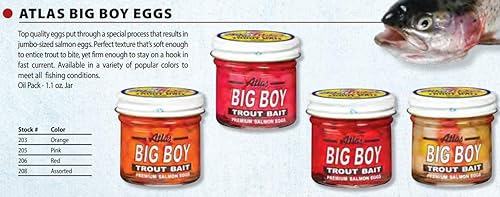 Atlas Fishing Bait Big Boy Salmon Eggs