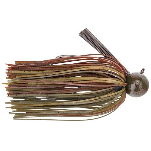 Strike King Tour Grade Football Jig Bait - color: 46 - Green Pumpkin, size: 0.5 ounce