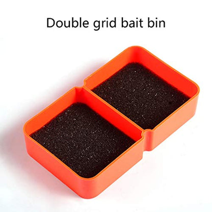 QUQUTWO Breathable Fishing Live Baits Container Holder Box Worms Lures Storage Organizer